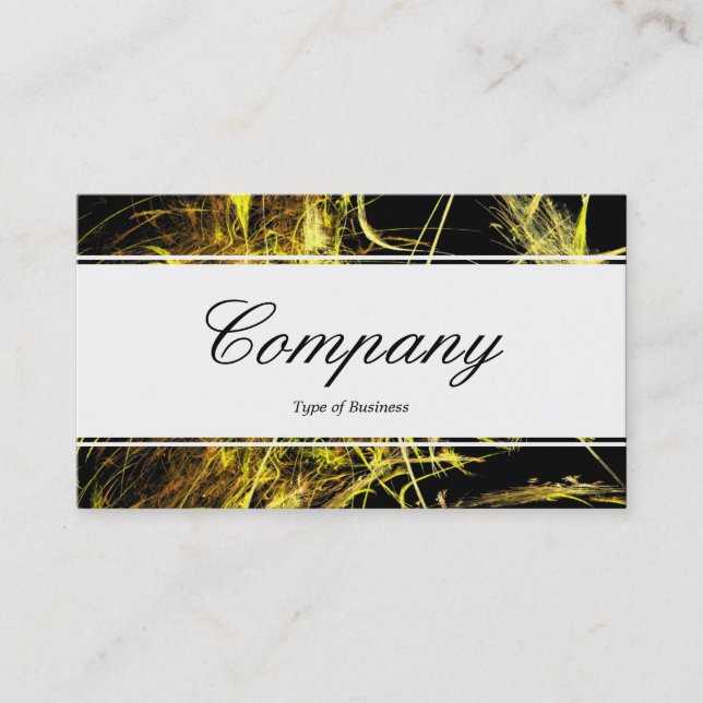 Centre Band (edged) - Script - Fractal Flame 02 Business Card (Front)