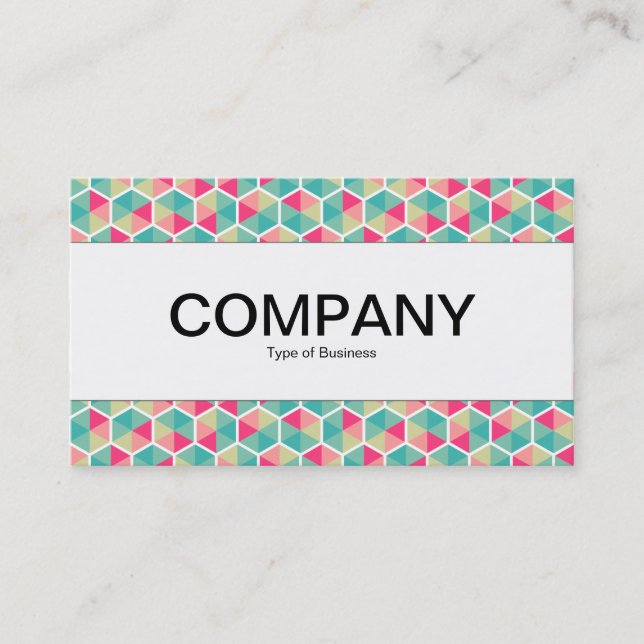 Centre Band  - Hexagon Pattern 02 Business Card (Front)