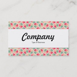 Centre Band  - Hexagon Pattern 04 Business Card