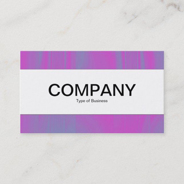 Centre Band  - Magenta and Blue Tex Business Card (Front)