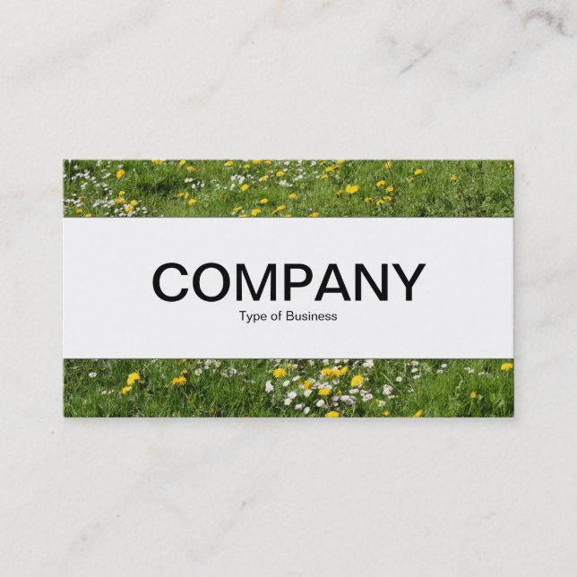 Centre Band  - Meadow Flowers Business Card (Front)