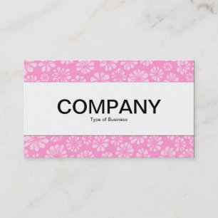 Centre Band  - Pink Floral Business Card