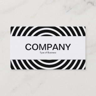 Centre Band - Spiral - Black and White Business Card