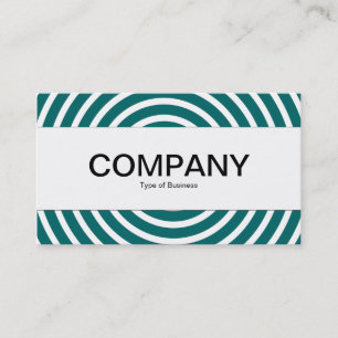 Centre Band - Spiral - Moss Green and White Business Card