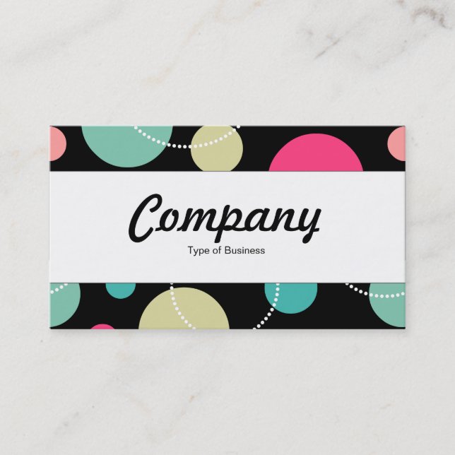 Centre Band  - Spots & Circles 150816 Business Card (Front)