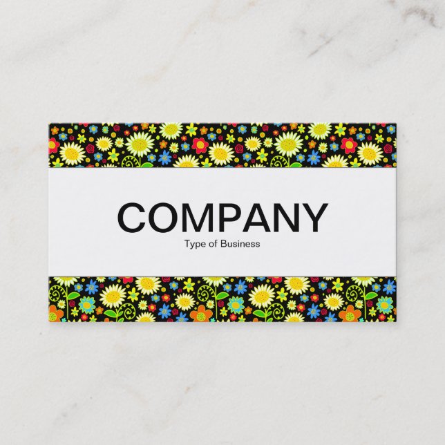 Centre Band  - Spring Flowers Business Card (Front)
