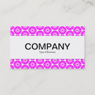Centre Band - Star Wheel - Magenta on White Business Card