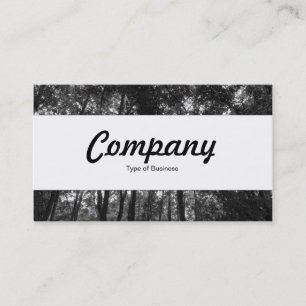 Centre Band  - Woodland Canopy 02 BW Business Card
