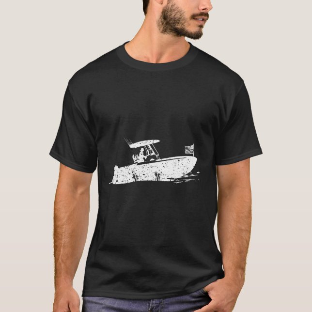 Centre Console Boat  T-Shirt (Front)