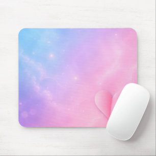 Centre Fold Heart with Stars Mouse Pad