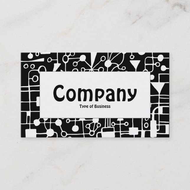 Centre Label - Abstract 090112 Business Card (Front)