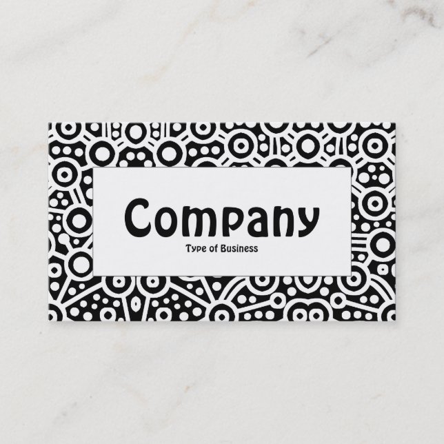 Centre Label - Alien Curcuits II - Black Business Card (Front)