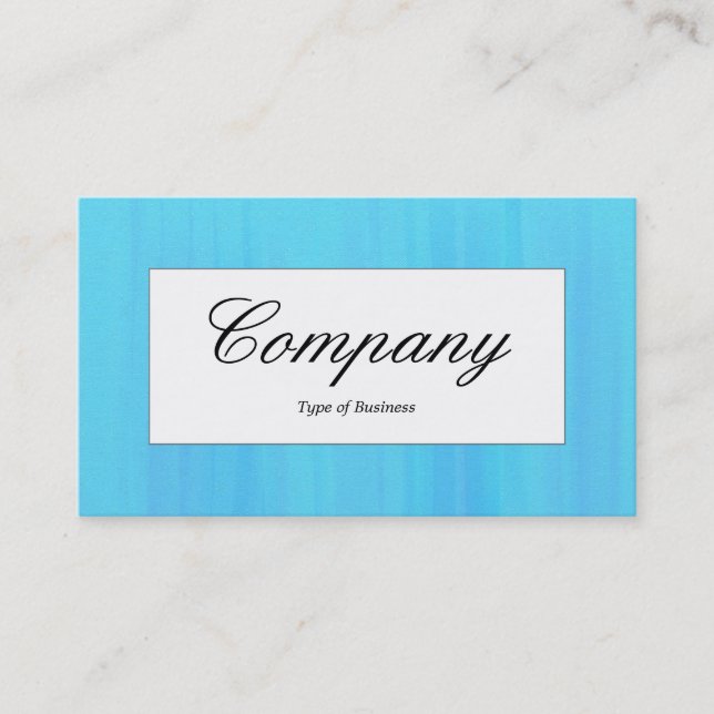Centre Label - Blue Painted Texture Business Card (Front)