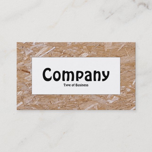Centre Label - Chipboard Business Card (Front)
