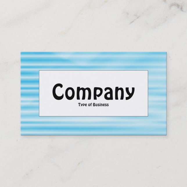 Centre Label - Corrugated Blue Business Card (Front)