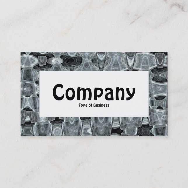 Centre Label - Fractal Ice Business Card (Front)