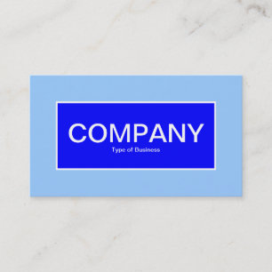 Centre Label II - Shades of Blue Business Card