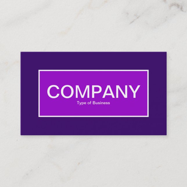 Centre Label II - Shades of Purple Business Card (Front)