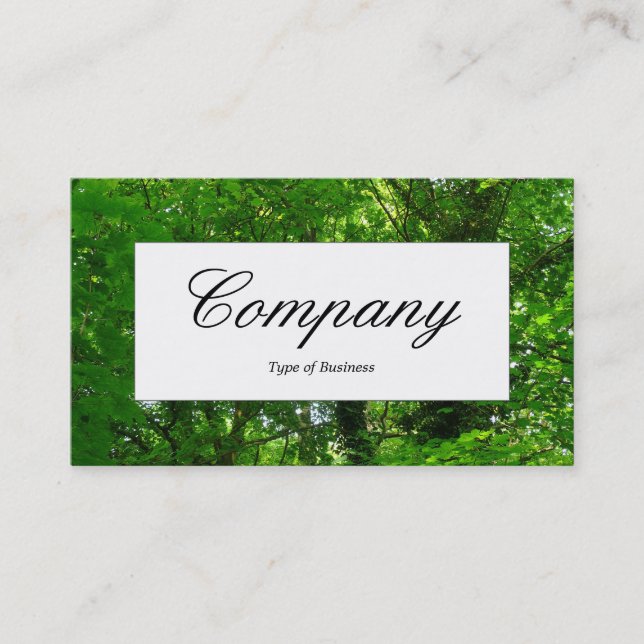 Centre Label - In the Trees III Business Card (Front)