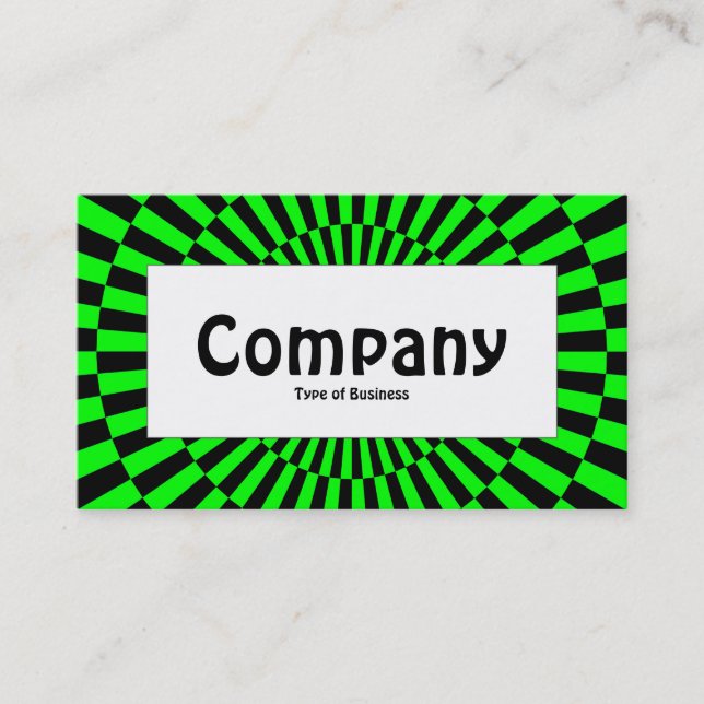 Centre Label - Op Art 02 Business Card (Front)