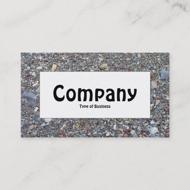Centre Label - Pebble Beach Business Card (Front)