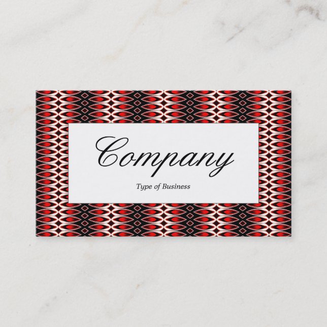 Centre Label - Ruby Flame II Business Card (Front)