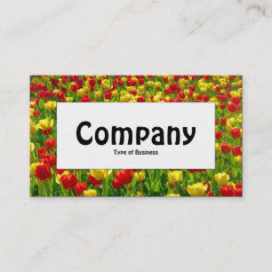 Centre Label - Sea of Tulips Business Card