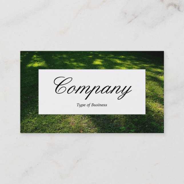 Centre Label - Shadows Business Card (Front)