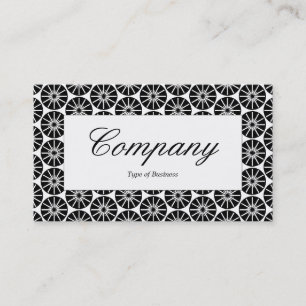 Centre Label - Star Wheel - Black Business Card