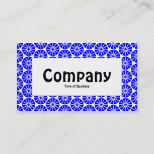 Centre Label - Star Wheel - Blue Business Card