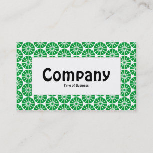 Centre Label - Star Wheel - Grass Green Business Card