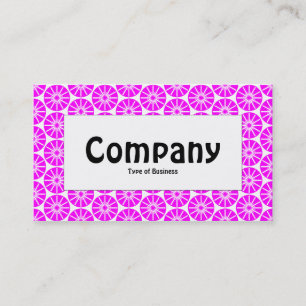 Centre Label - Star Wheel - Magenta Business Card