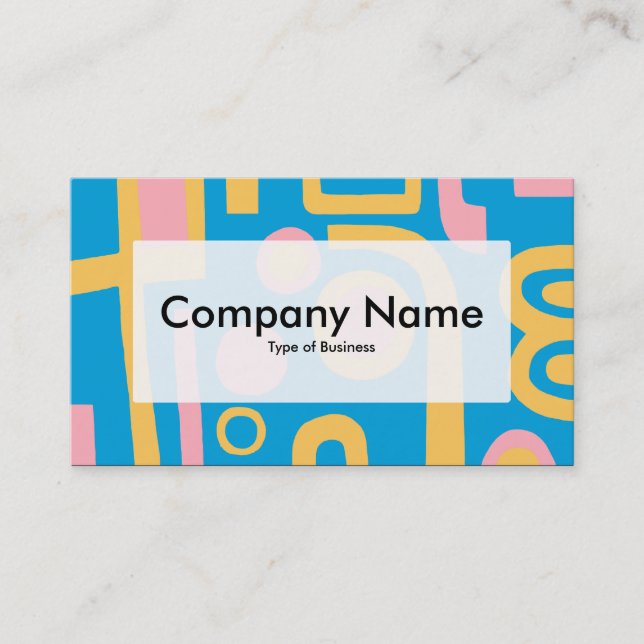 Centre Label v3 - Abstract 170914 Business Card (Front)