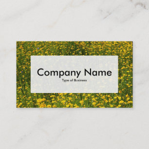 Centre Label v3 - Bed of Yellow Daisies Business Card
