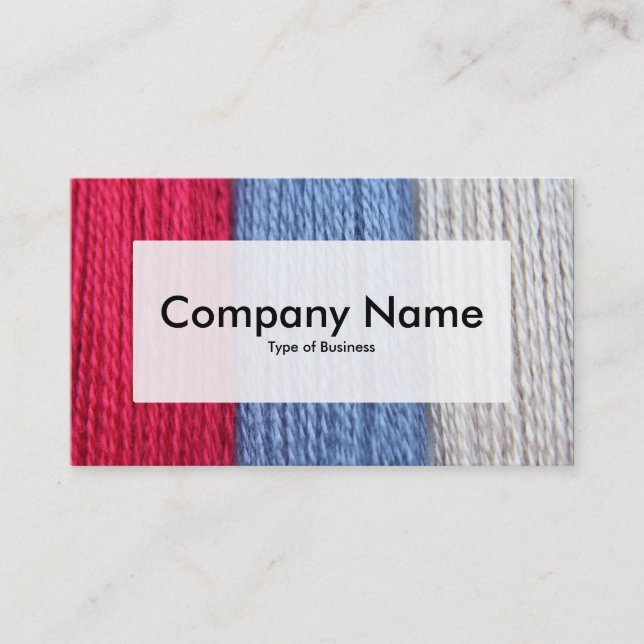 Centre Label v3 - Darning Thread Business Card (Front)