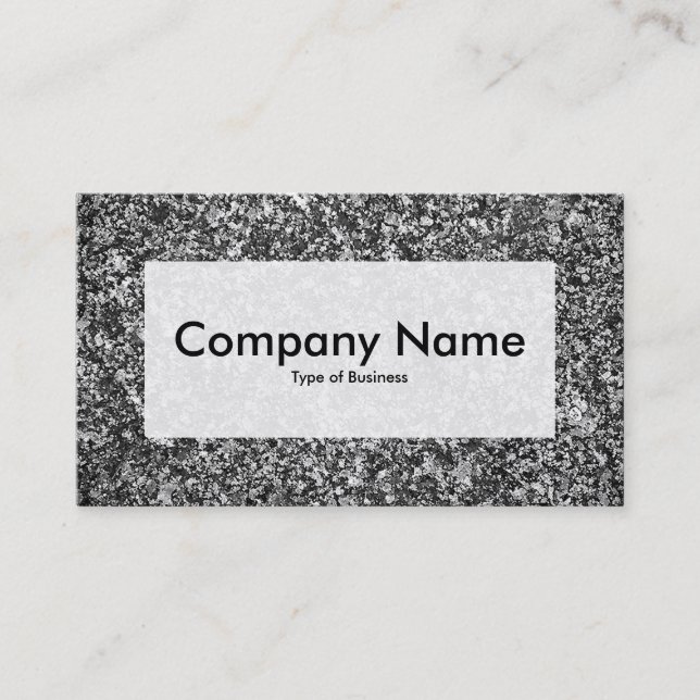 Centre Label v3 - Granite 01 Business Card (Front)