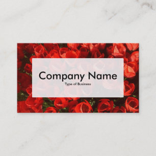 Centre Label v3 - Red Tulips Business Card