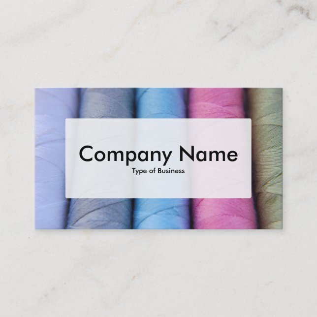 Centre Label v3 - Reels of Cotton Business Card (Front)