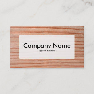 Centre Label v3 - Wood 01 Business Card
