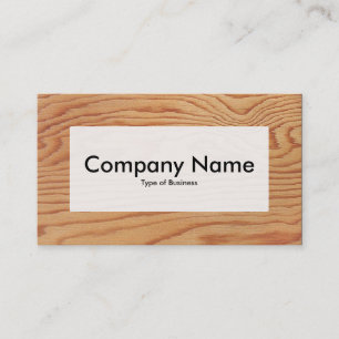 Centre Label v3 - Wood 02 Business Card