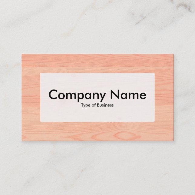 Centre Label v3 - Wood 05 Business Card (Front)