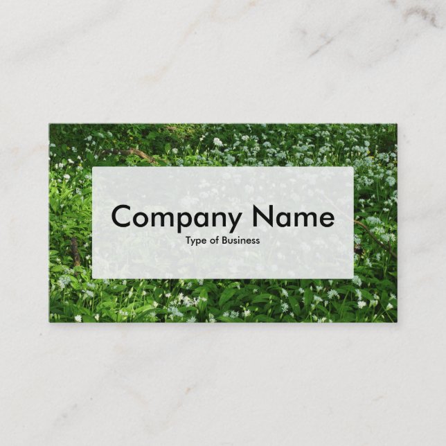 Centre Label v3 - Woodland Flowers Business Card (Front)