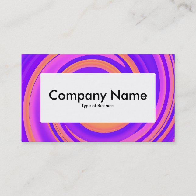 Centre Label v4 - Abstract Swirl 250816 - 01c Business Card (Front)