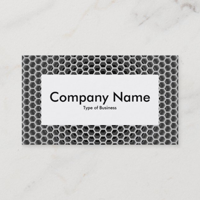 Centre Label v4 - Honeycomb Business Card (Front)