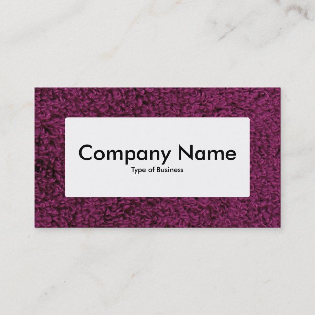Centre Label v4 - Woolly Carpet 02 Business Card (Front)