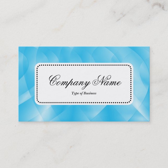 Centre Label v5 - Blue Curves Business Card (Front)