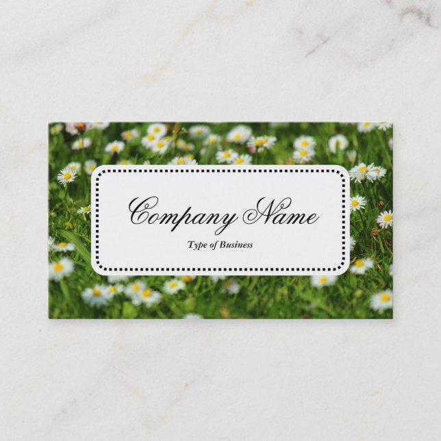 Centre Label v5 - Daisy Meadow Business Card (Front)