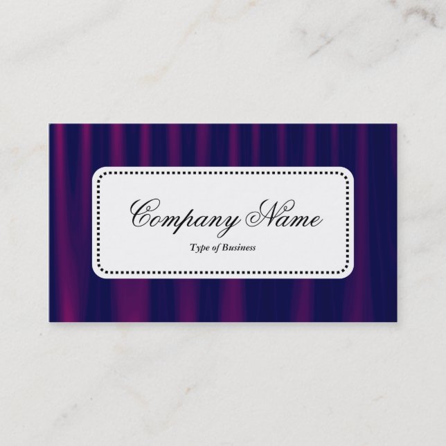 Centre Label v5 - Drapery 04 Business Card (Front)