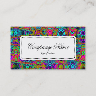 Centre Label v5 - Fractal Abstract 191111a Business Card