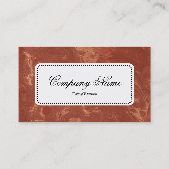 Centre Label v5 - Marble 01 Business Card (Front)